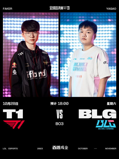 BLG对战T1，电竞赛场上的巅峰对决